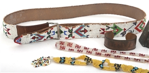 NATIVE AMERICAN TOURIST TRADE BEADWORK