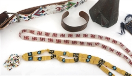 NATIVE AMERICAN TOURIST TRADE BEADWORK