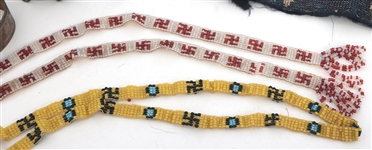 NATIVE AMERICAN TOURIST TRADE BEADWORK