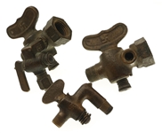 19TH - EARLY 20TH C. GOOD LUCK SWASTIKA VALVES & RAZOR