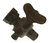 19TH - EARLY 20TH C. GOOD LUCK SWASTIKA VALVES & RAZOR