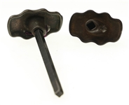 19TH - EARLY 20TH C. GOOD LUCK SWASTIKA VALVES & RAZOR
