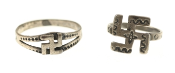 SILVER CHARMS, PINS, & GOOD LUCK SWASTIKA ACCESSORIES