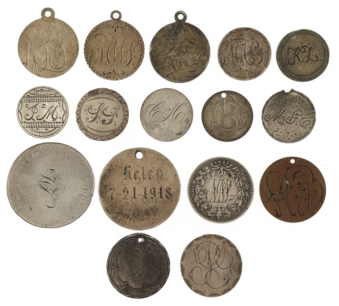 INTERNATIONAL & US COIN LOVE TOKENS 