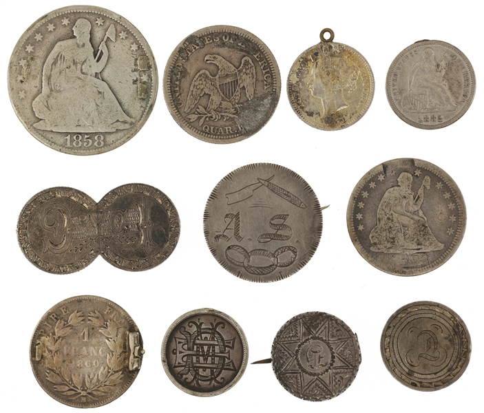 INTERNATIONAL & US COIN LOVE TOKENS 