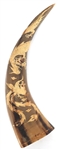 DRAGON & PHOENIX CARVED HORNS