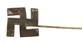GOOD LUCK SWASTIKA HAT STICK PINS