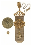 MASONIC SASHES, MEDAL, TOKEN, BOOK, & MORE