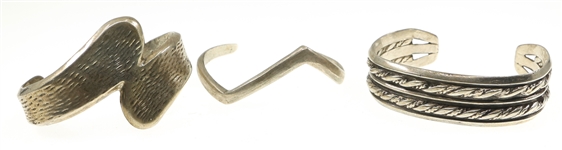 STERLING SILVER CUFF BRACELETS