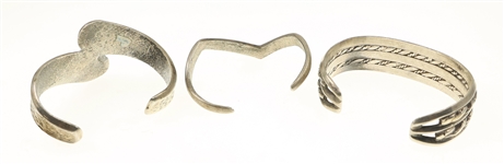 STERLING SILVER CUFF BRACELETS