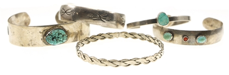 SOUTHWEST STYLE STERLING SILVER BRACELETS