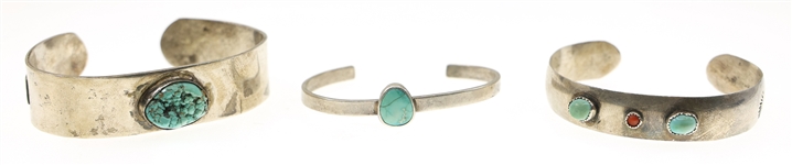 SOUTHWEST STYLE STERLING SILVER BRACELETS