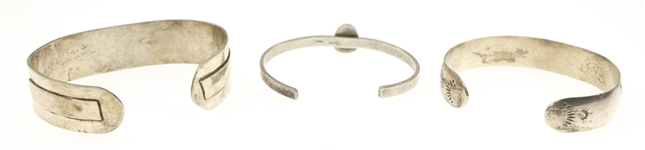 SOUTHWEST STYLE STERLING SILVER BRACELETS