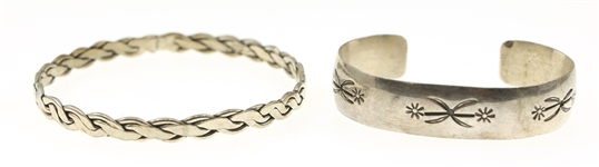 SOUTHWEST STYLE STERLING SILVER BRACELETS
