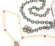 SOUTHWESTERN STYLE TURQUOISE, BONE, & SHELL JEWELRY