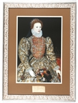 QUEEN ELIZABETH I FRAMED SIGNATURE & PRINT 