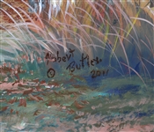 ROBERT BUTLER OIL PAINTING - BOW HUNTING IN GEORGIA
