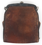 EARLY 20TH C. ART & CRAFTS ERA TOOLED LEATHER HANDBAGS 