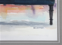ELUSTER RICHARDSON WATERCOLOR ON PAPER ORIGINAL FRAMED