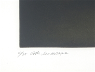 KAZUHISA HONDA 116TH LANDSCAPE MEZZOTINT PRINT SIGNED