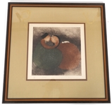 ENG TAY "LOVER" #52/150 ETCHING PRINT SIGNED & FRAMED
