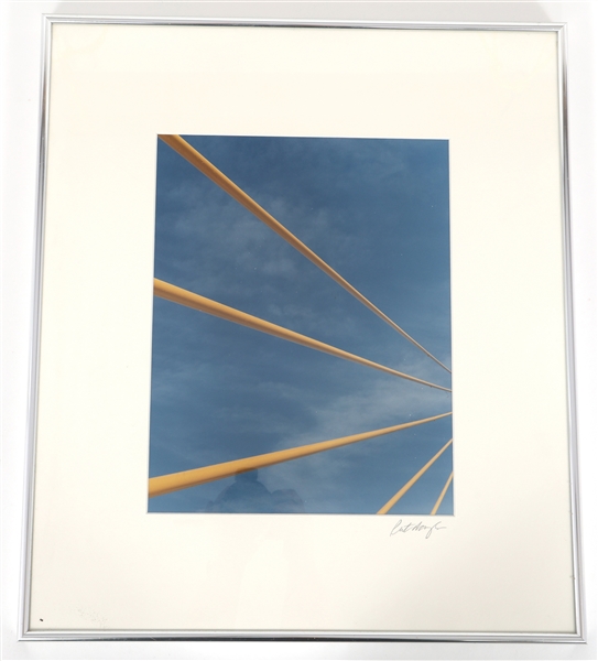 DONATO PIETRODANGELO SIGNED "YELLOW CABLES" PHOTO PRINT