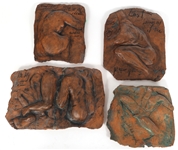 BARBARA BALZER TERRA COTTA FIGURAL PLAQUES