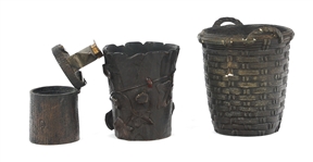 SILVERPLATE & BRONZE ASHTRAY, LIGHTER, STRIKER, & MORE