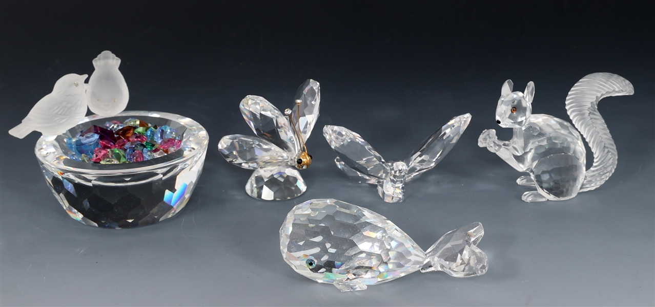 SWAROVSKI CRYSTAL ANIMAL FIGURINES 