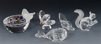 SWAROVSKI CRYSTAL ANIMAL FIGURINES 