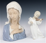 LLADRO ANGELS & MADONNA PORCELAIN FIGURINES