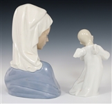 LLADRO ANGELS & MADONNA PORCELAIN FIGURINES