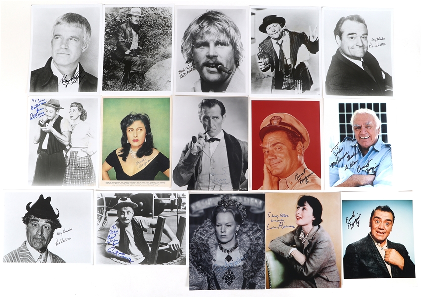 20TH C. TV & FILM ACTORS & ACTRESSES AUTOGRAPHED PHOTOS