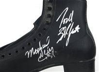 ELDREDGE & WEISS AUTOGRAPHED FIGURE SKATE 