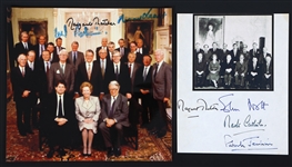 UK PRIME MINISTER & CABINET MEMBER AUTOGRAPHED PHOTOS