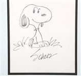 CHARLES SCHULZ SNOOPY DRAWING 