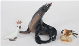 PORCELAIN ANIMAL FIGURINES 