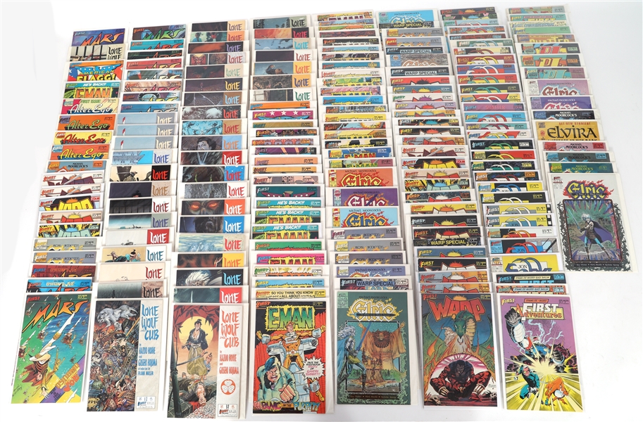 1 FIRST COMICS MARS, AMERICAN FLAGG, LONE WOLF AND CLUB