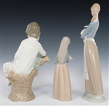LLADRO PORCELAIN FIGURINES 1011, 4505, 4603, & 4876