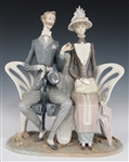 LLADRO LOVERS IN THE PARK PORCELAIN FIGURINE 1274