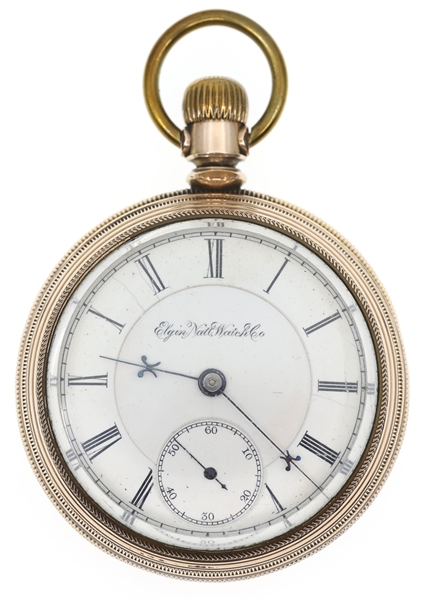 MENS ELGIN GOLD FILLED CASE POCKET WATCH