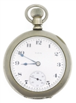 MENS ELGIN SILVERINE CASE POCKET WATCH