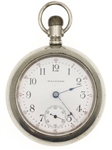 MENS WALTHAM P.S. BARTLETT SILVERODE CASE POCKET WATCH
