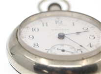 MEN'S WALTHAM P.S. BARTLETT SILVERODE CASE POCKET WATCH