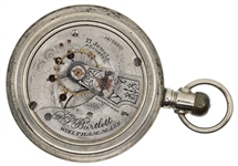 MEN'S WALTHAM P.S. BARTLETT SILVERODE CASE POCKET WATCH