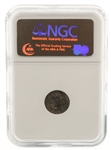 1838 US SEATED 5 CENT SILVER HALF DIME COIN NGC MS61