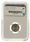 1887-S US SEATED LIBERTY 10C SILVER COIN NGC MS64