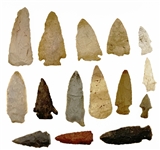 NATIVE AMERICAN ARROWHEADS / POINTS - LOT OF 15