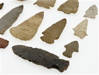 NATIVE AMERICAN ARROWHEADS / POINTS - LOT OF 15