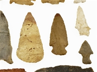 NATIVE AMERICAN ARROWHEADS / POINTS - LOT OF 15